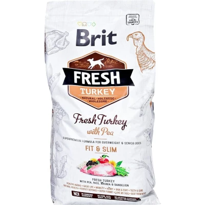 Afbeelding van Brit Fresh Turkey &amp; Pea Light Fit Slim 12 kg Hond