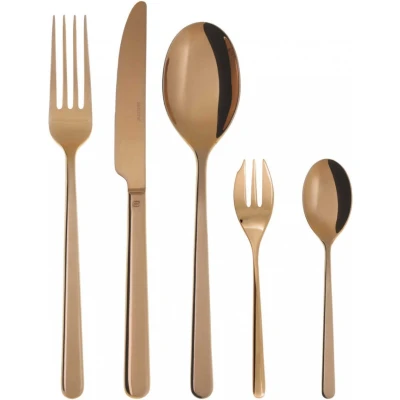 Afbeelding van Bestekset Sambonet Linear PVD Copper (30 Delig)
