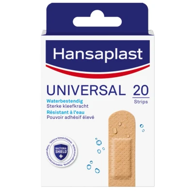 Afbeelding van 2x Hansaplast Universal Strips 20 stuks