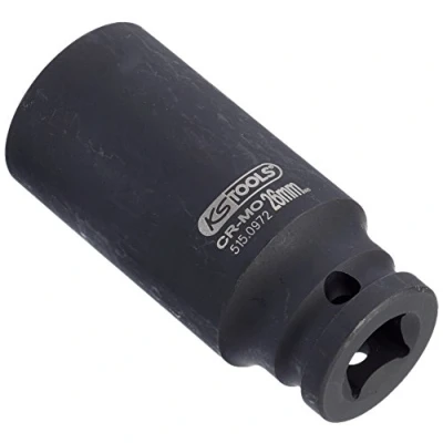 Afbeelding van KS Tools 515.0972 1/2&quot; Dopsleutel, twaalfkant, kracht, lang 26 mm