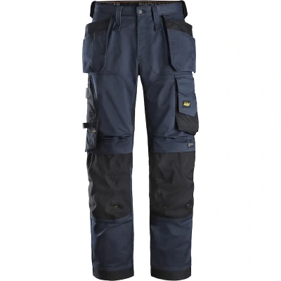 Afbeelding van Snickers 6251 AllroundWork, Stretch Loose fit Werkbroek+, met Holsterzakken Donker Blauw/Zwart 200