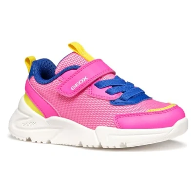 Afbeelding van Geox Meisje Loftus A Sneakers, Fluo Fuchsia Royal, 26 EU