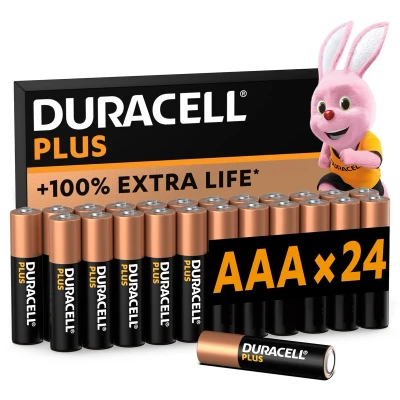 Afbeelding van Duracell Plus Power AAA batterij (potlood) Alkaline 1.5 V 24 stuk(s)