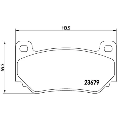Afbeelding van Brembo Remblokset P 52 018