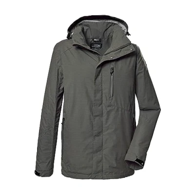 Afbeelding van killtec Heren Functioneel jack/outdoorjack met afritsbare capuchon KOS 256 MN JCKT_CARLEB, green anthracite, S, 41364 000
