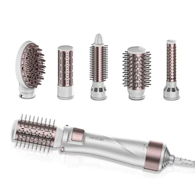 Afbeelding van Cecotec Luchtborstel 5 in 1 Bamba CeramicCare 5in1 Pro. 1000 W, Keramiek, Ionentechnologie, 3 Temperatuurinstellingen en 2 Snelheden, Koude Lucht Functie, Inclusief Koppen