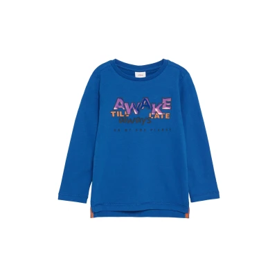 Afbeelding van s.Oliver Weicher MIT Effekt Longsleeve voor kinderen, Maat: 104/110, Royalblau