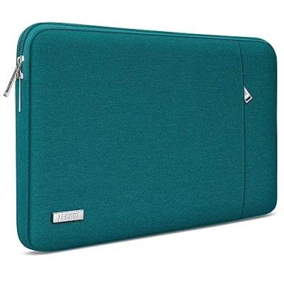 Afbeelding van TECOOL 13 inch laptophoes compatibel met Macbook Air 13,6 M3/A3113 2024 M2/A2681 M1/A2337 2022 2018, Pro M2 M1 2017, Beschermende case hoes, Deep Teal