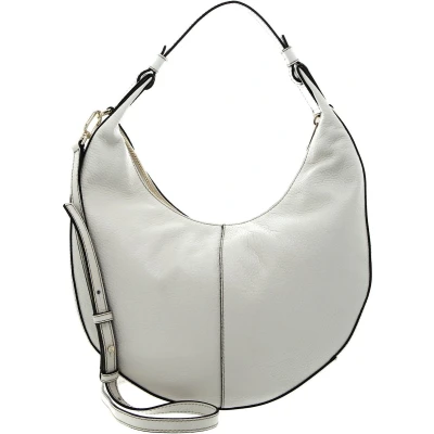 Afbeelding van FURLA Leren Schoudertas Miastella Hobo Marshmallow Crème