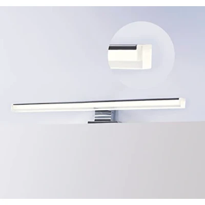 Afbeelding van DILUMEN Spiegellamp, Super helder 10w 1100lm 40cm, Elegante spiegellamp badkamer, Spiegelkastverlichting 230v IP44 natuurlijk wit 4000K CRI&gt;90 Badkamerspiegellamp