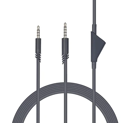Afbeelding van Yaowanguan Vervanging Inline Mute Kabel Draad voor ASTRO A10/A40/A30/A50/A40TR Gaming Headsets (2m/6,6 voet, Zwart)