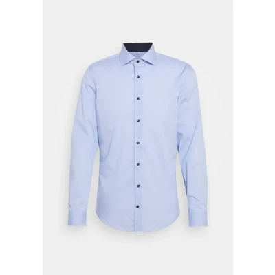 Afbeelding van Seidensticker SLIM Spread Patch Zakelijk overhemd, Heren, Maat: 36, Hellblau