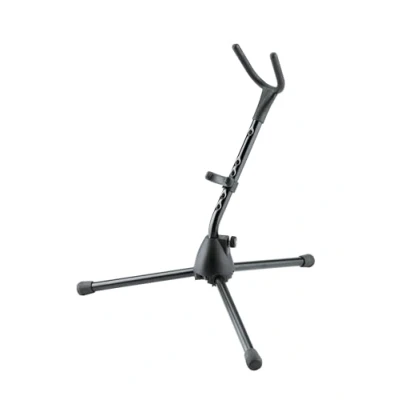 Afbeelding van König &amp; Meyer 14315 Sopran saxofoonstand voor gebogene Sopransaxofoone Standaard houten blaasinstrumenten