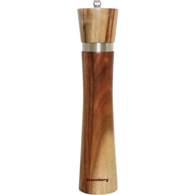 Afbeelding van Klausberg 7592 Peper of zout molen 25 cm hoog Acacia hout