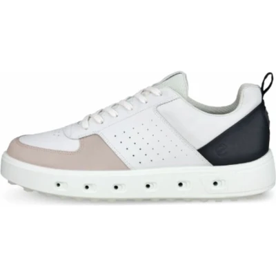 Afbeelding van ECCO Street 720 Golfschoenen, Heren, Maat: 46, White/black/gravel Leer en textiel