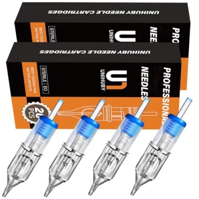 Afbeelding van Unihuby Cartridge RS 40 stuks cartridges ronde shader 3RS 5RS 7RS 9RS mix #12