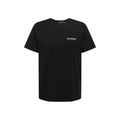 Afbeelding van Dockers LOGO TEE Unisex Tshirt print, Maat: Small, Black
