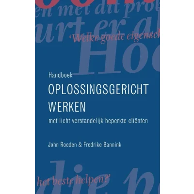 Afbeelding van Handboek oplossingsgericht werken met licht verstandelijk beperkte clienten