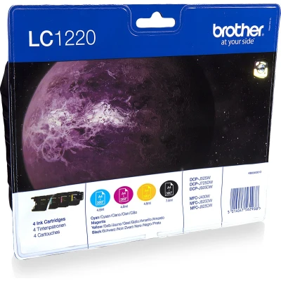 Afbeelding van Brother LC 1220 Multipack zwart en kleur cartridge