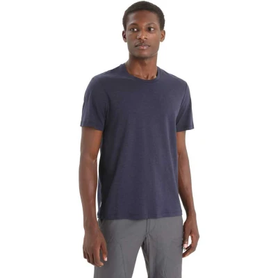 Afbeelding van Icebreaker Central Classic Tshirt basic, Heren, Maat: Small, Midnight navy