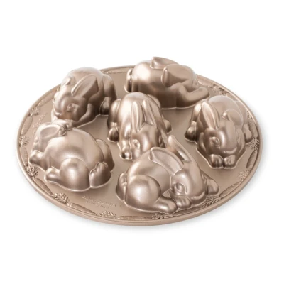 Afbeelding van Nordic Ware Bakvorm Baby Bunny Koper 6 Stuks