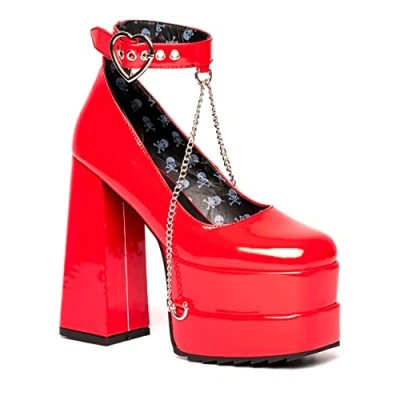 Afbeelding van Lamoda Sweerheart Chunky Platform Plateaupumps red, Dames, Maat: 40, Red Pu