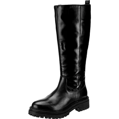 Afbeelding van Geox Laarzen, Dames, Maat: 38, Schwarz Leer/ synthetisch