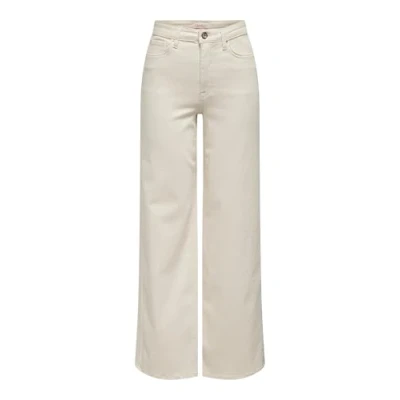 Afbeelding van Onlmadison Blush Hw Wide DNM Cro Noos, ecru, 3XL / 32L