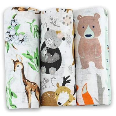 Afbeelding van Weefseldoeken hydrofielluiers 3 pack 70 x 80 cm stoffen luiers, Made in EU, getest op schadelijke spuugdoeken baby voor jongens en meisjes babyluiers