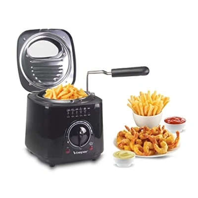 Afbeelding van Beper P101FRI100 Elektrische Friteuse Zwart Frituurpan Kopen Online 1L