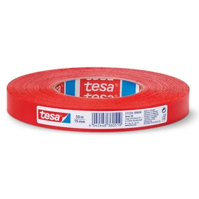 Afbeelding van tesa PERFECT 57230 00004 02 Textieltape extra Power Rood (l x b) 50 m 19 mm 1 stuk(s)