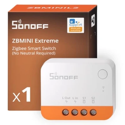 Afbeelding van SONOFF Zigbee Smart Switch, geen neutrale geleider nodig, werkt met Alexa &amp; Google Home, vereist gateway
