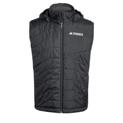 Afbeelding van adidas Sportswear Hooded Bodywarmer, Heren, Maat: Small, Black