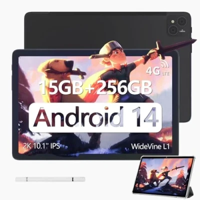 Afbeelding van Doogee T10 Pro NL 10.1inch IPS 2K Wifi 4G 256GB ROM 8+7GB RAM 8580mAh Android 12.0 Zwart