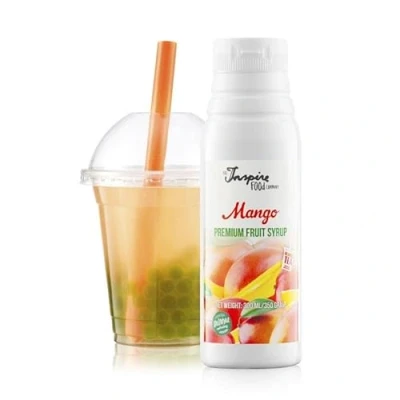 Afbeelding van INSPIRE FOOD fruitsiroop voor Bubble Tea 300 ML Mango