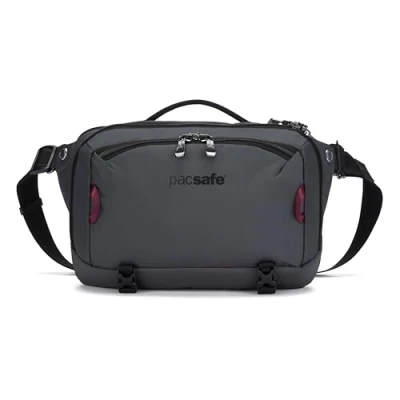 Afbeelding van PacSafe EXP Sling Schoudertas Slate Grijs Schoudertassen