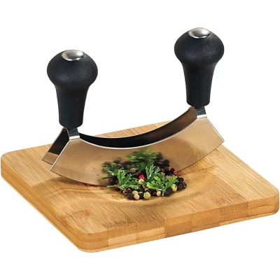 Afbeelding van KESPER for kitchen &amp; home Kruidensnijplank met wiegmes