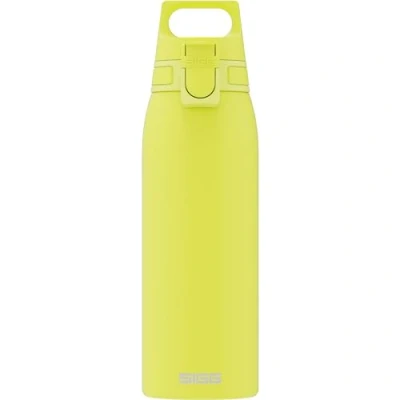 Afbeelding van SIGG Shield One Ultra Lemon waterfles (1,0 L), lekvrije en herbruikbare waterfles, duurzame roestvrijstalen met één top voor eenvoudig openen