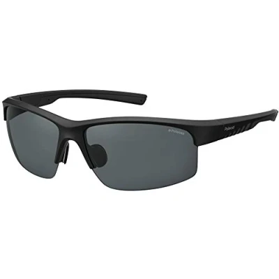Afbeelding van Polaroid PLD 7018/N/S Sports Black Frame/Grey Glasses Zonnebril