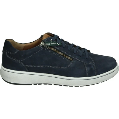 Afbeelding van Josef Seibel DAVID 07 Heren sneakersHeren veterschoenVrije tijdsschoenen Kleur: Blauw Maat: 40