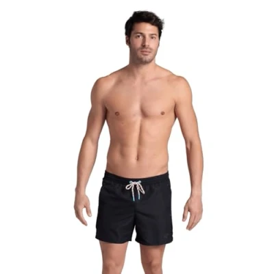 Afbeelding van ARENA Pro_File Beach Short Logo Strandshorts voor heren, Zwart asfalt, XL