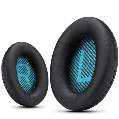 Afbeelding van Krone Kalpasmos Bose QC Vervangende Oorkussens voor Quietcomfort QC15/QC25/QC35/Ae2/Ae2i/Ae2w Hoofdtelefoon Headset Oorhoezen Foam Reparatie Deel Eiwit Leer Memory Matten