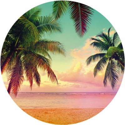 Afbeelding van Komar Fotobehang Getaway 125 x cm (breedte hoogte), rond en zelfklevend (1 stuk)