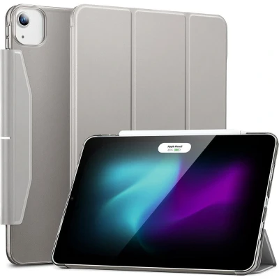 Afbeelding van ESR Ascend Trifold Book Case Geschikt voor Apple iPad Air 13 (2024) Verstelbare met Sleep/Wake Functie Hoes Penhouder Grijs