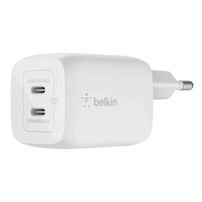 Afbeelding van Belkin 65W PD PPS Dual USB C GaN Charger Universal