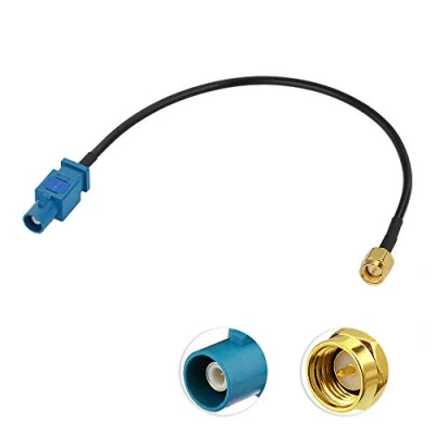 Afbeelding van Eightwood SMA Cable Fakra DAB Antenne &quot;Z&quot; Male naar Pigtail RG174 8inch 20cm Compatibel voor GPS Autoradio Audi VW Jaguar Land Rover