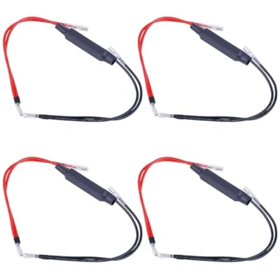 Afbeelding van Kinstecks motorfiets LED knipperlicht 4 stuks 12 V richtingaanwijzer weerstand adapter Flash Fix fout voor