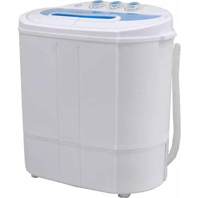 Afbeelding van Lowander mini wasmachine Met centrifuge en dubbele trommel Campingwasmachine 5KG Wit