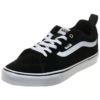 Afbeelding van Vans Filmore Sneakers voor heren, Zwart Suede Canvas Wit, 49 EU