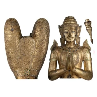 Afbeelding van Komar Wandfolie Wandtattoo Buddha Größe 100 x 70 cm (3 delig)